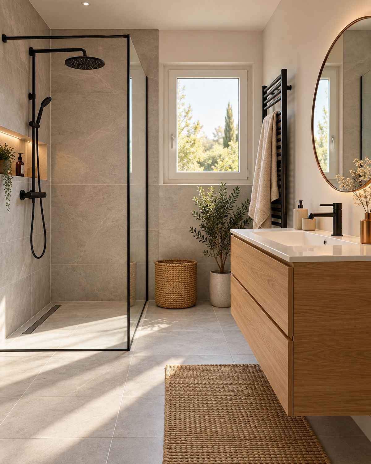 Salle de bain rénovée par Plombier Montreux à Montreux